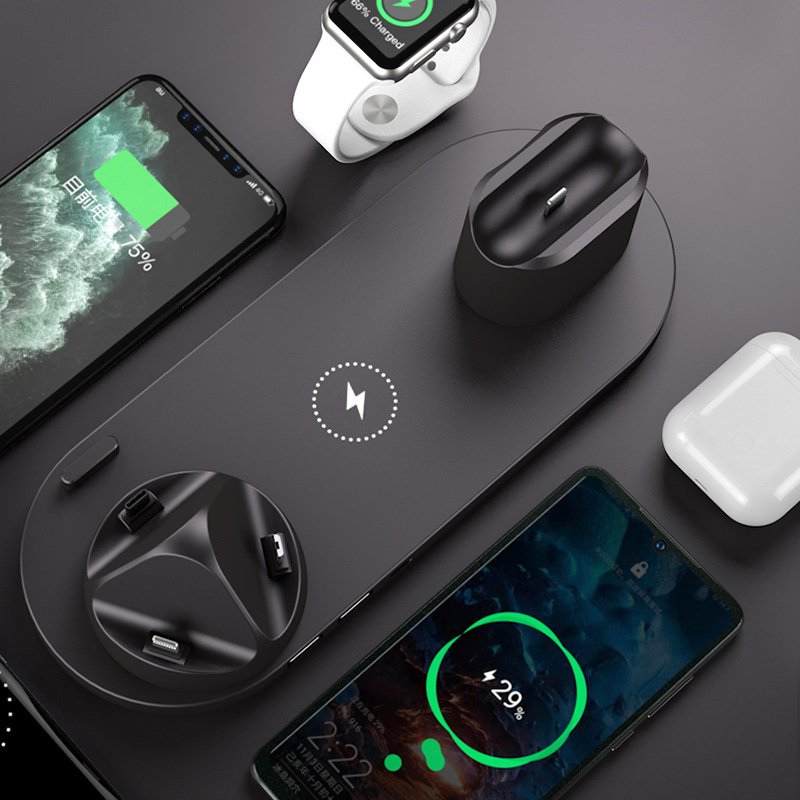 Wireless Charger For IPhone Fast Charger For Watch 6 In 1 - Image 4