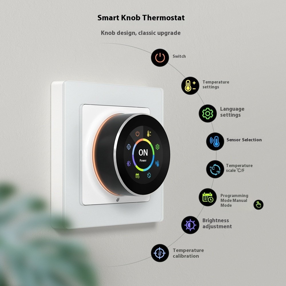 Graffiti Smart WiFi Knob Underfloor Heating Temperature - Image 7