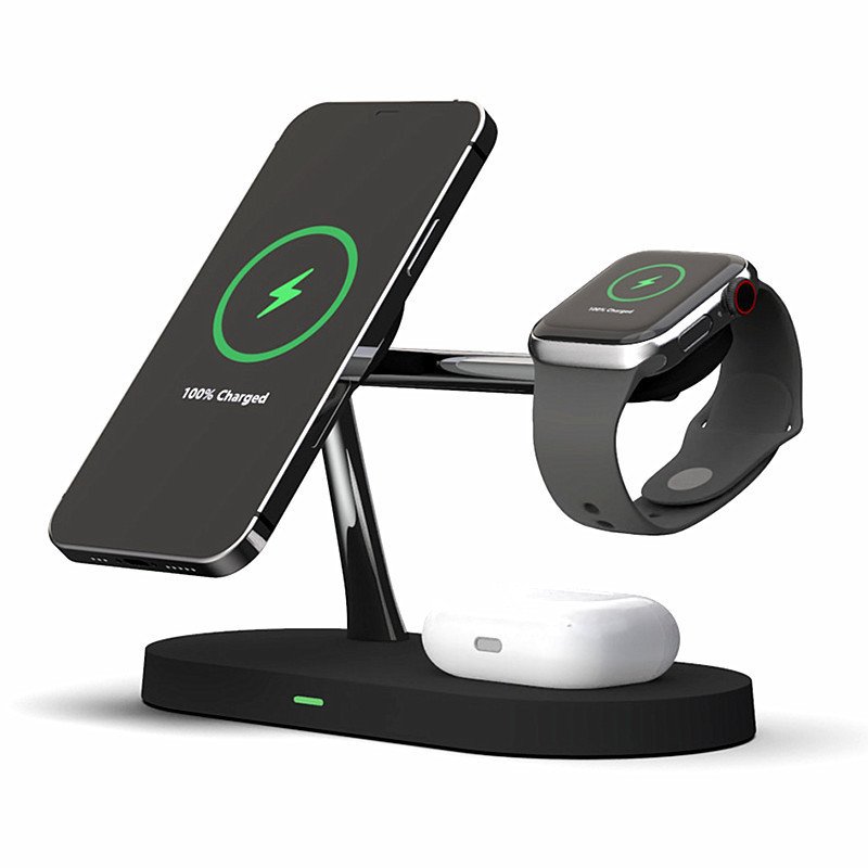 Multifunctional 5-1 Magnetic Wireless Charging Watch Headset - Image 4