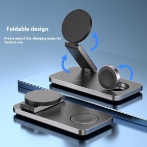 Household Solid Color Simple 4-in-1 Magnetic Wireless Charger