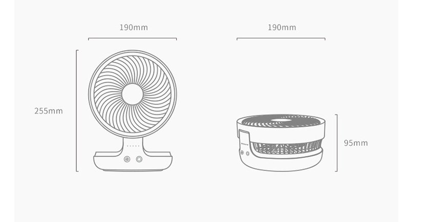 Wireless Suspended Air Circulation Fan USB - Image 6