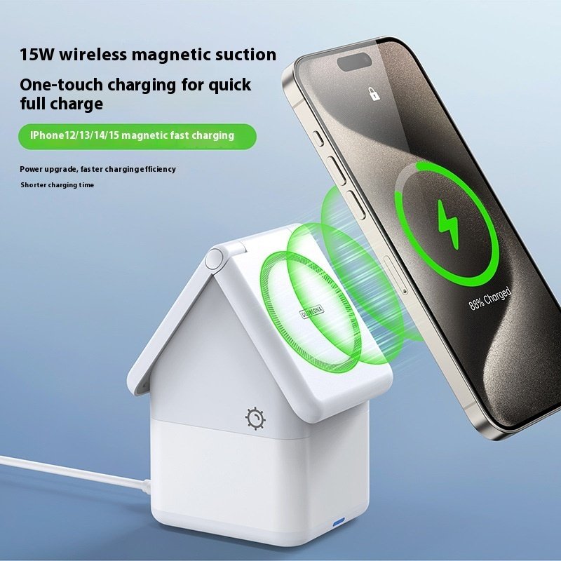 Magnetic Wireless Charger Earphone Watch Four-in-one - Image 7