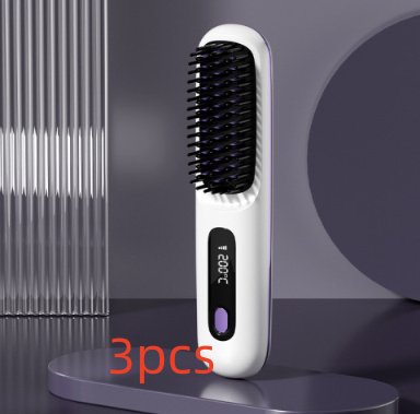 2 In 1 Straight Hair Comb Wireless Hair Straightener - Image 10