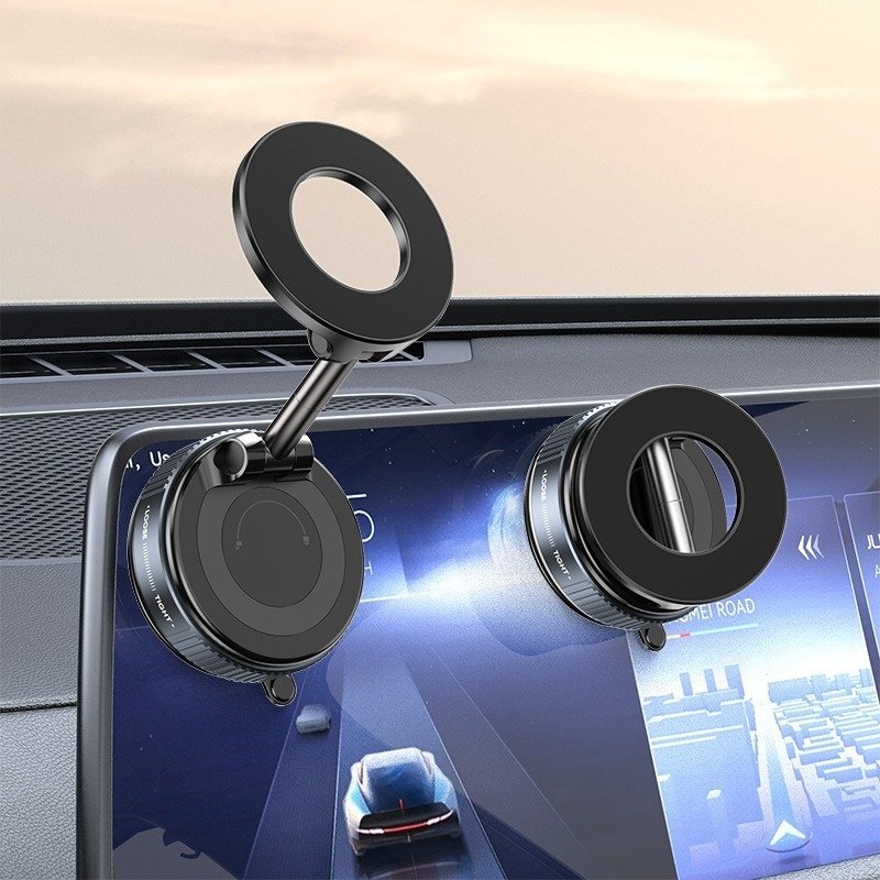 Magnetic Car Navigation Phone Holder Vacuum Sucker - Image 4