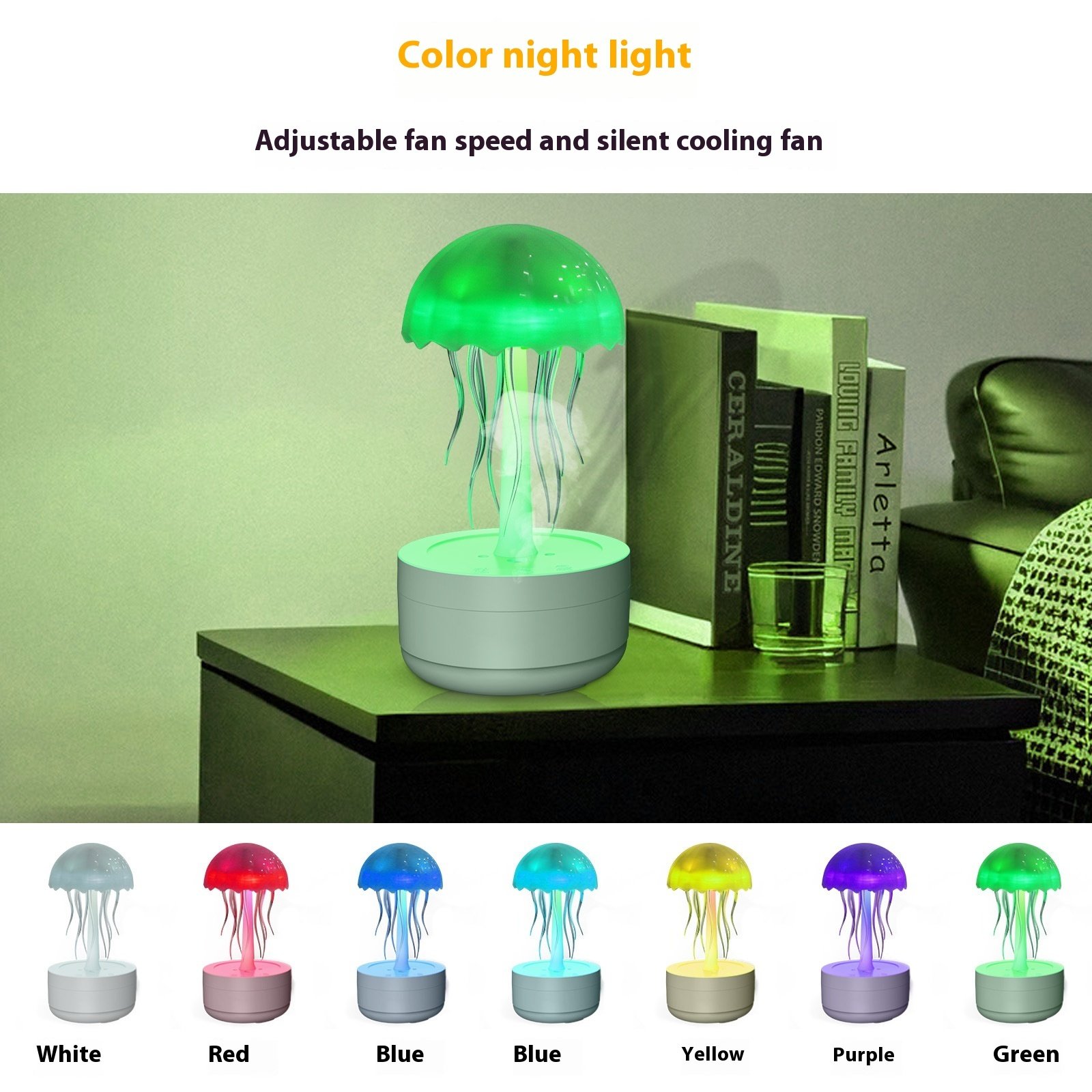 Jellyfish Humidifier Fragrance Diffuser Colorful - Image 5