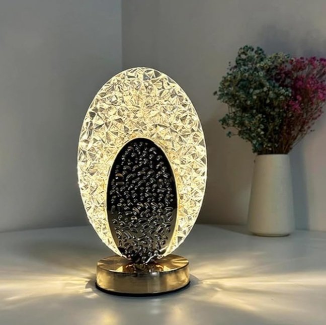 Oval Crystal LED Table Lamp - Image 4