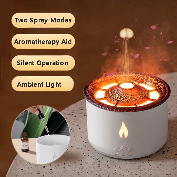 Creative Ultrasonic Essential Oil Humidifier Volcano Aromatherapy - Image 2