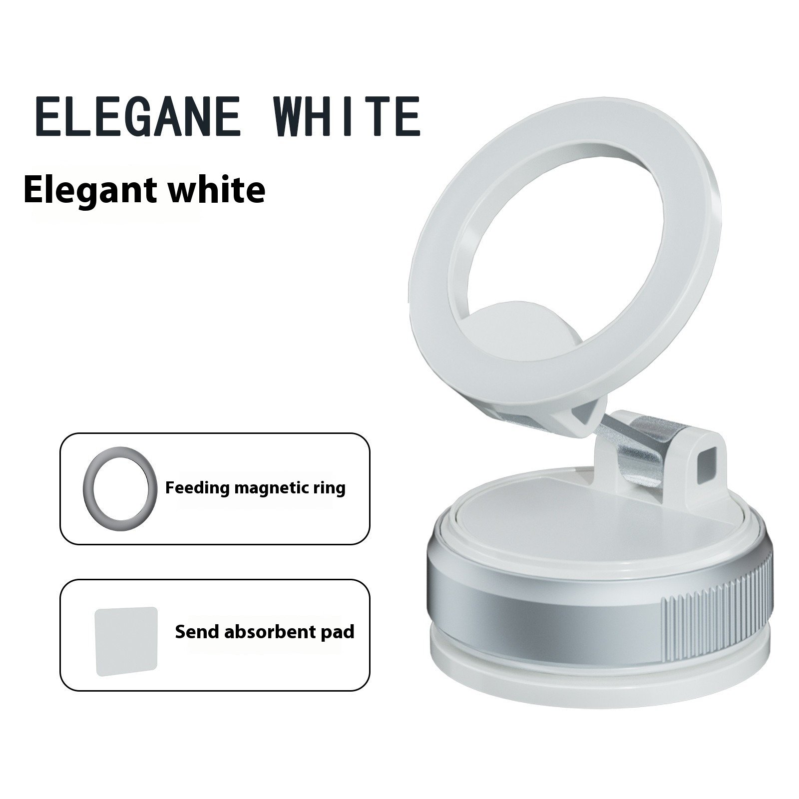 Magnetic Car Navigation Phone Holder Vacuum Sucker - Image 6