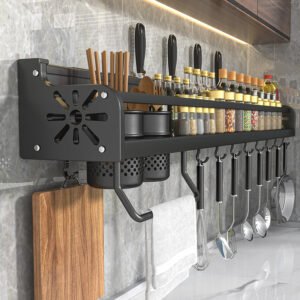 Kitchen Storage Rack Punch-free Multi-functional