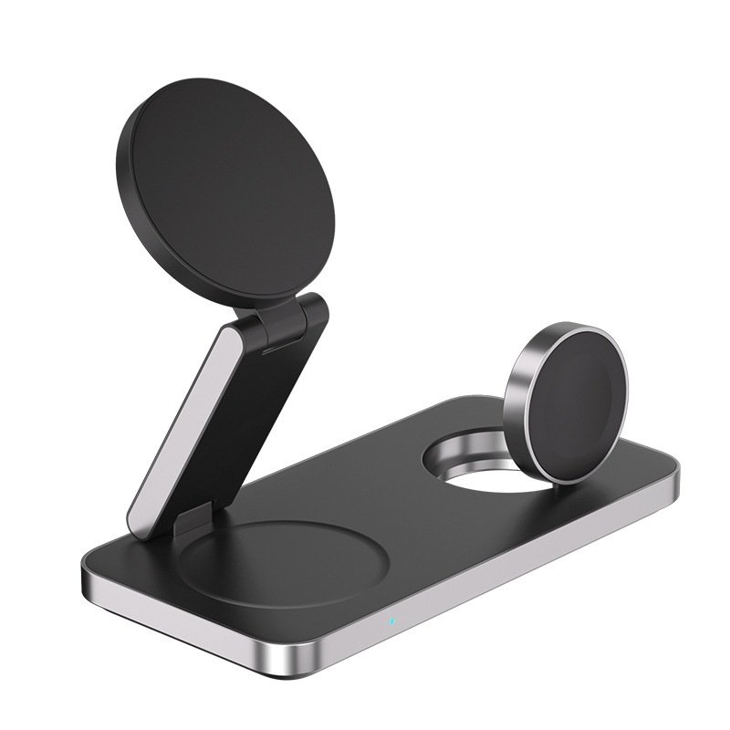 Household Solid Color Simple 4-in-1 Magnetic Wireless Charger - Image 5