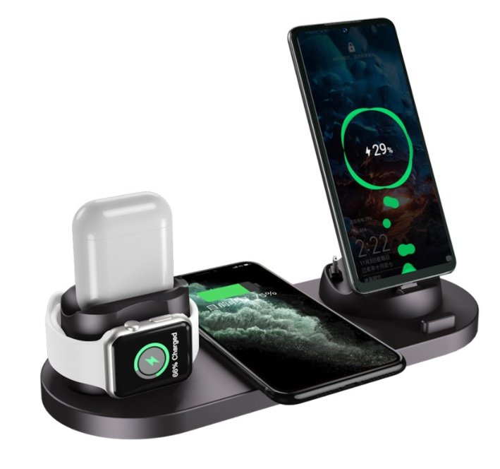 Wireless Charger For IPhone Fast Charger For Watch 6 In 1 - Image 5