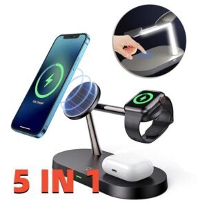 Multifunctional 5-1 Magnetic Wireless Charging Watch Headset