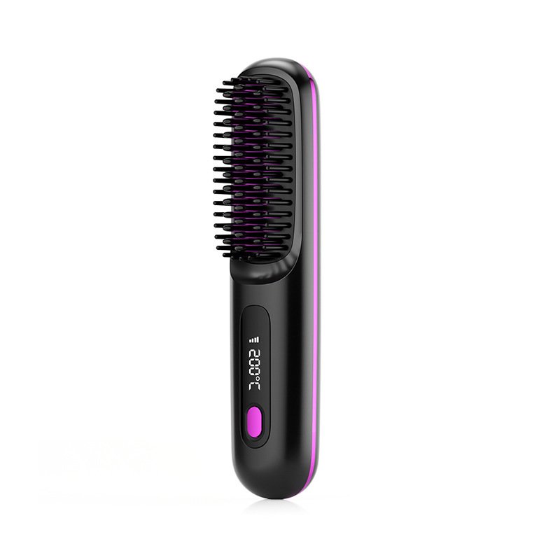 2 In 1 Straight Hair Comb Wireless Hair Straightener - Image 2