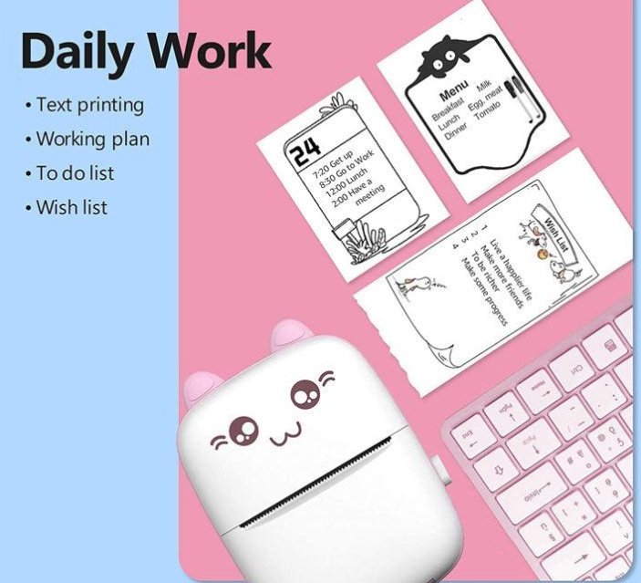 Portable Mini Pocket Printer BT Thermal Printer - Image 4