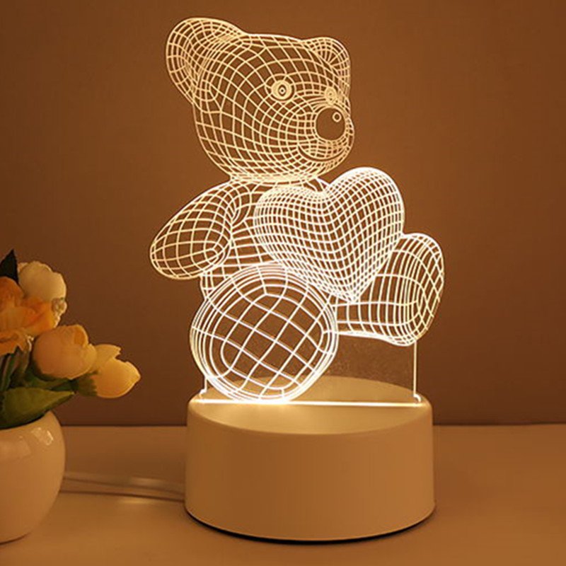 3D Lamp | Xmas Home Decorations For Room Decor Valentines Day Gifts - Image 8