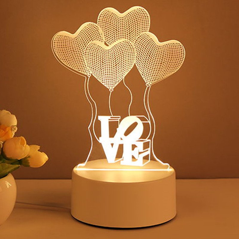 3D Lamp | Xmas Home Decorations For Room Decor Valentines Day Gifts - Image 2