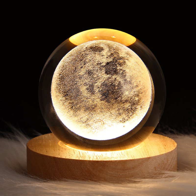 LED Night Light Galaxy Crystal Ball Table Lamp - Image 5