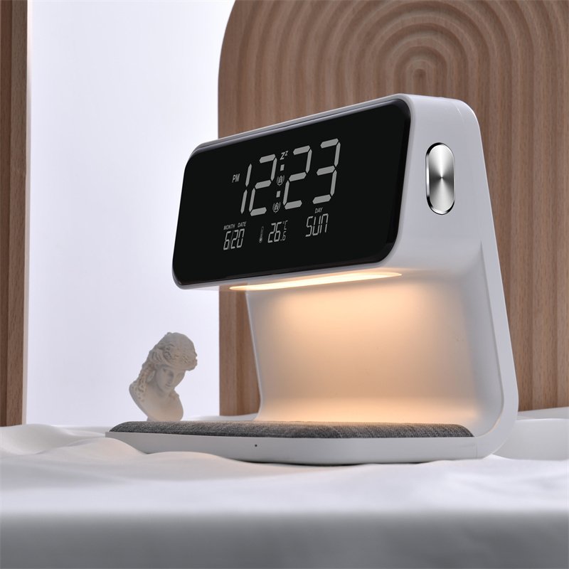 Creative 3 In 1 Bedside Lamp Wireless Charging - Image 8