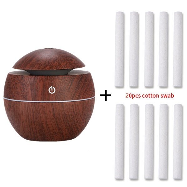 Aroma Diffuser Mini Humidifier Usb Home Silent Bedroom Hotel Commercial Small Wood Grain Essential Oil Humidifier - Image 10