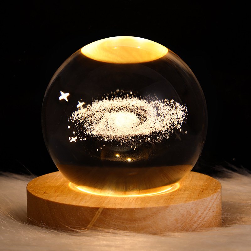 LED Night Light Galaxy Crystal Ball Table Lamp - Image 8